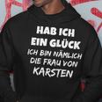 Habe Ich Ein Glück [German Language] [German Language] Black Hoodie Lustige Geschenke